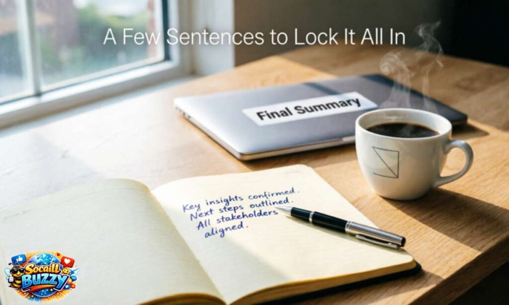 A Few Sentences to Lock It All In