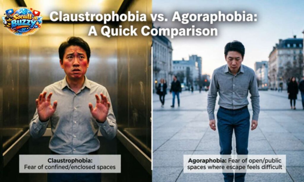 A Quick Comparison Claustrophobia vs Agoraphobia