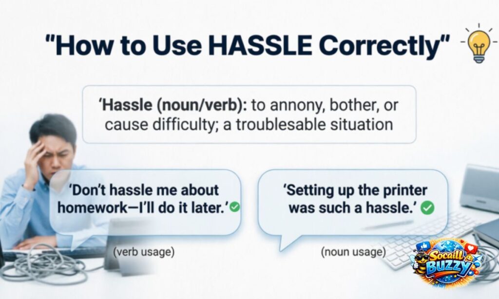 How to Use Hassle Correctly in a Sentence