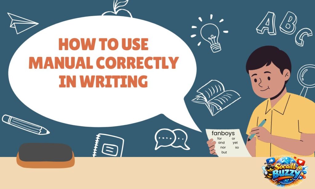 How to Use Manual Correctly in Writing