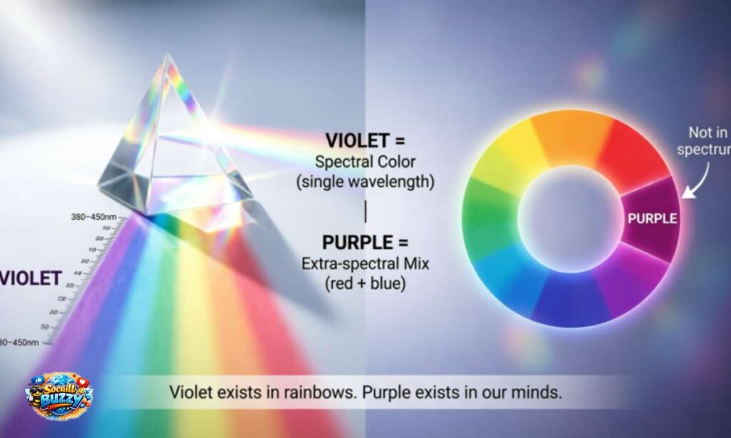 The Real Difference Between Violet and Purple
