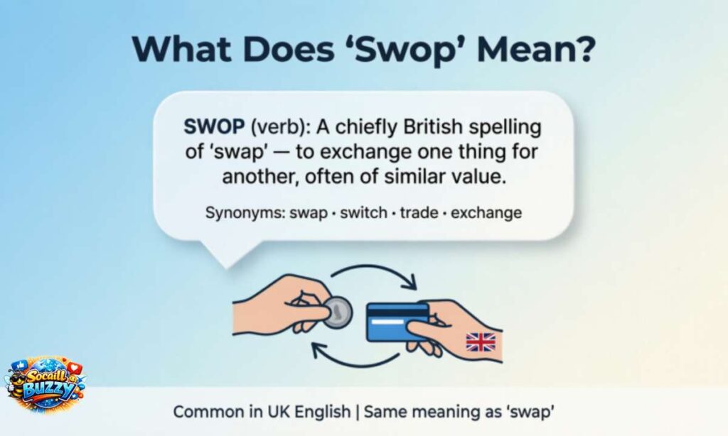 What Does Swop Mean