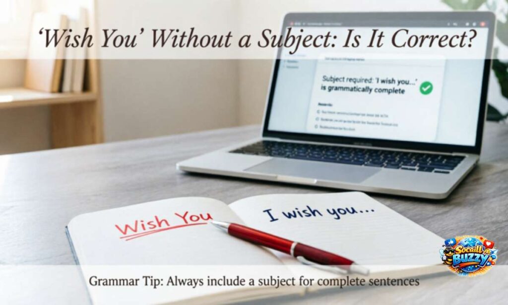 Wish You Without a Subject Is It Correct