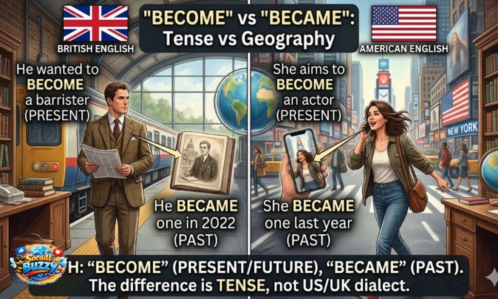 Become vs Became in British and American English