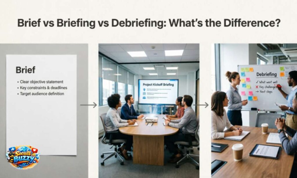 Brief vs Briefing vs Debriefing What is the Difference