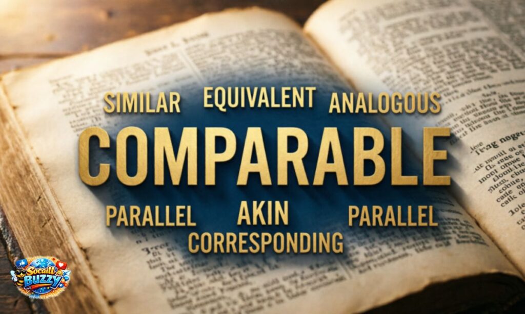 Comprable or comparable synonym