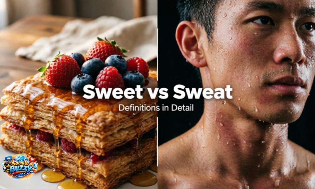 Definitions Sweet vs Sweat in Detail