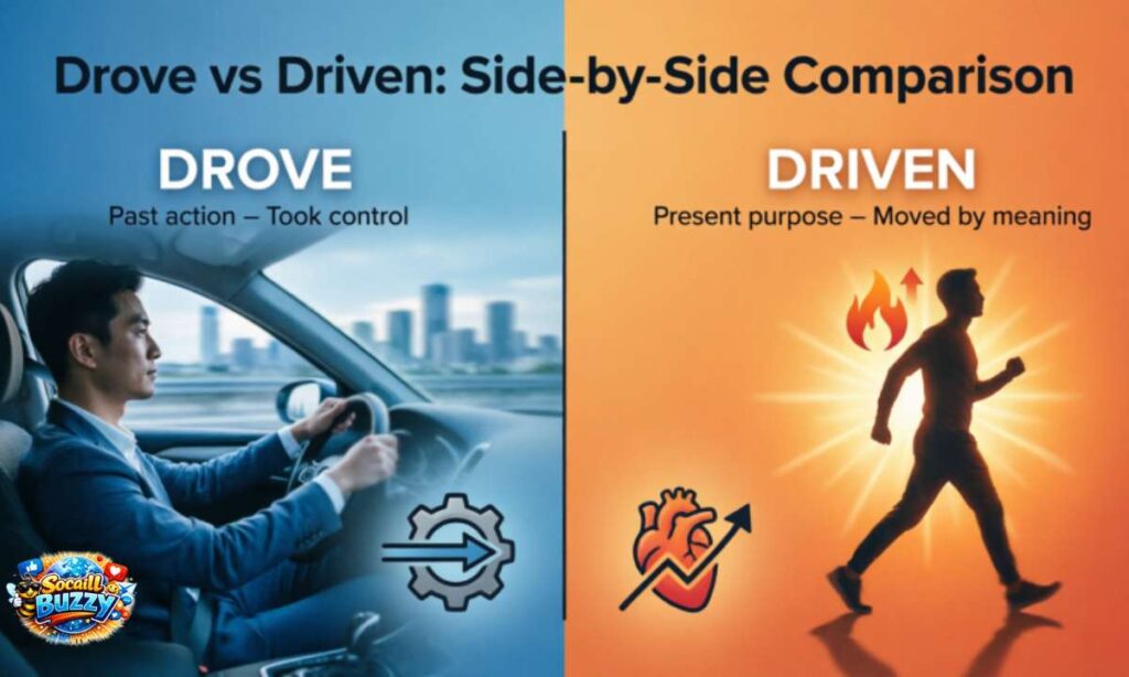 Drove vs Driven Side by Side Comparison