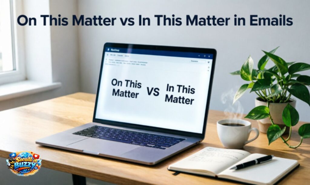 On This Matter vs In This Matter in Emails