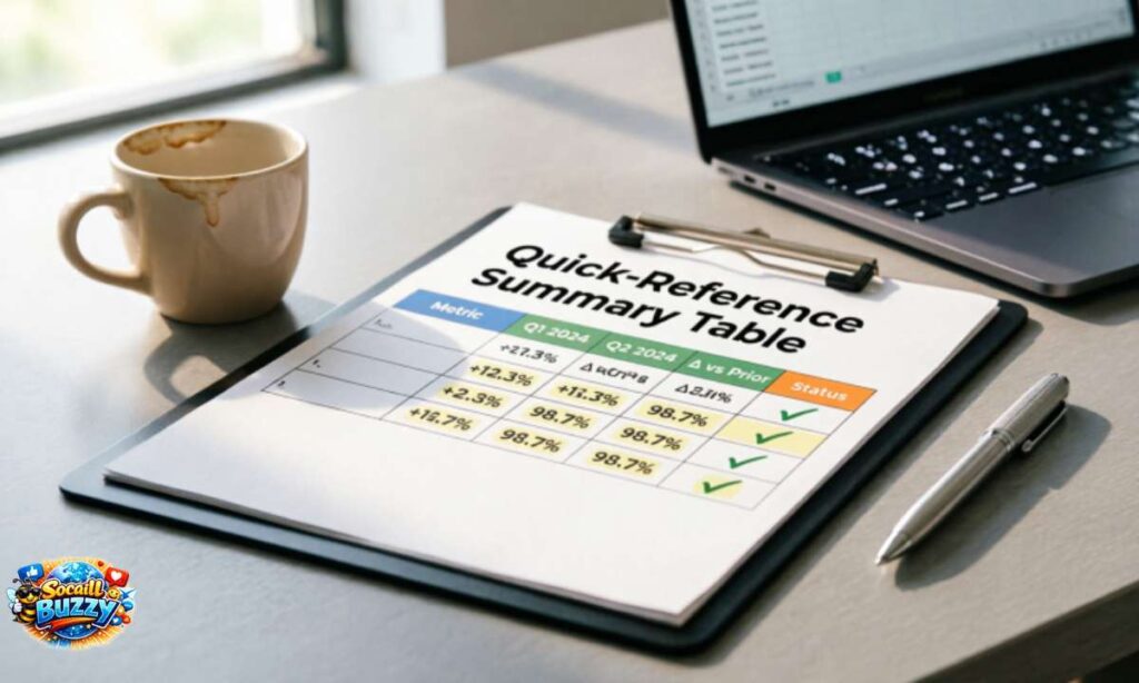 Quick-Reference Summary Table