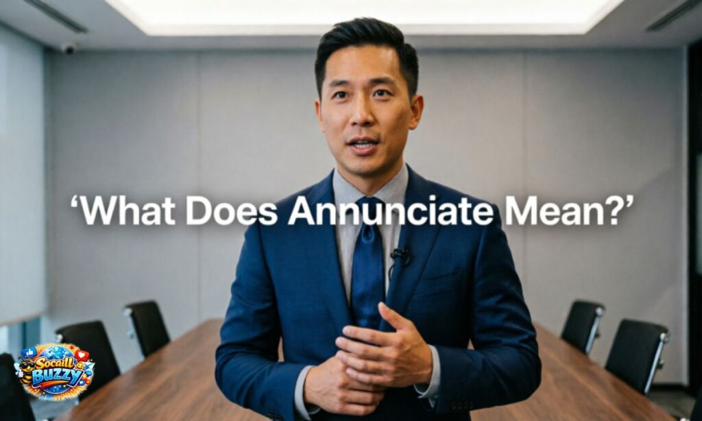 What Does Annunciate Mean