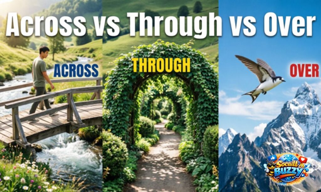 Across vs Through vs Over