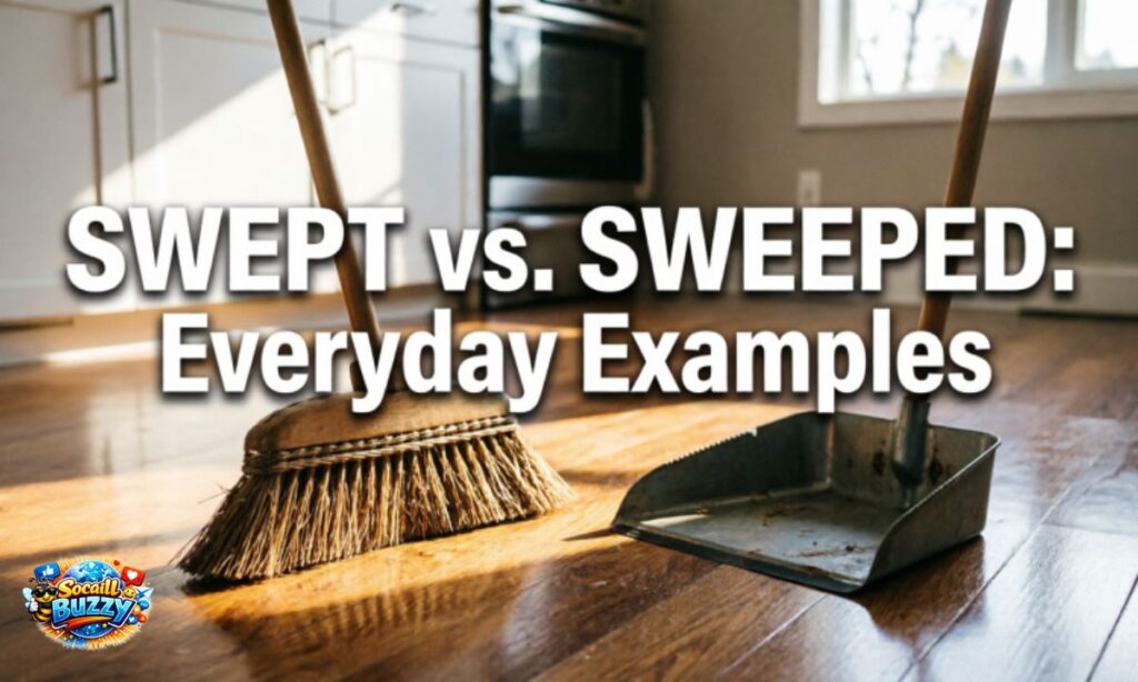 Sweeped or Swept in Everyday Examples