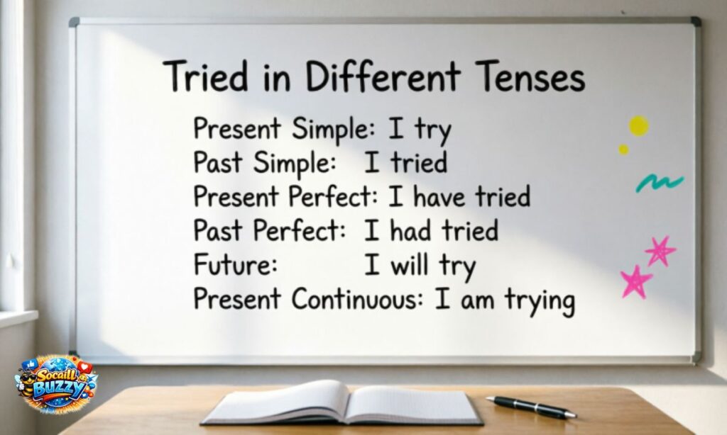 Tried in Different Tenses