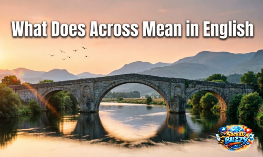 What Does Across Mean in English